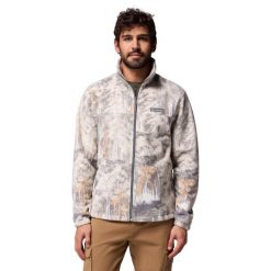 Polar turystyczny męski Steens Mountain Printed Jacket. Szare bluzy z polaru męskie Columbia, m, bez wzorów, z polaru, sportowe, bez ramiączek, bez kaptura. Za 249.99 zł.