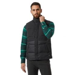 Kurtka puchowa Helly Hansen Isfjord. Brązowe kurtki męskie Helly Hansen, m, bez wzorów, z puchu, bez ramiączek, bez kaptura. Za 807.00 zł.