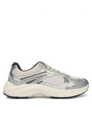 HUGO Sneakersy GO2 50558025 Srebrny. Szare buty sportowe na co dzień męskie Hugo, m, bez wzorów, z materiału, bez ramiączek, bez kaptura. Za 899.99 zł.