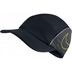 Nike Czapka Do Biegania U Nk Arobill aw84 Cap Run, Black Anthracite Volt. Czapki męskie marki Nike. Za 105.00 zł.