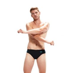 Slipy kąpielowe męskie Speedo Hyper Boom Splice Brief. Czarne kąpielówki męskie SPEEDO, m, bez wzorów. Za 78.99 zł.