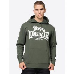 Bluza z kapturem Lonsdale Sherborne. Białe bluzy nierozpinane męskie Lonsdale, m, bez wzorów, casualowe, bez ramiączek, z kapturem. Za 250.50 zł.