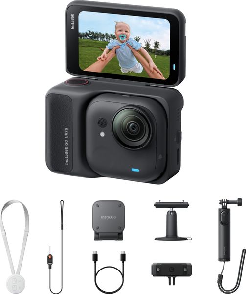 Kamera Insta360 GO Ultra Creator Bundle czarna. Czarne kamery sportowe INSTA360. Za 2,148.99 zł.