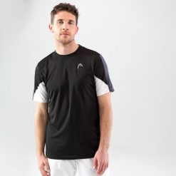 Koszulka z krótkim rękawem męska CLUB 22 Tech. Czarne t-shirty sportowe męskie Head, m, bez wzorów, z materiału, sportowe, bez ramiączek. Za 168.65 zł.