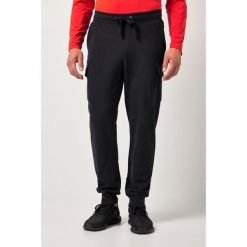 Męska Bojówki dresowe fitness nowoczesny krój do rozm. 7XL. Czarne spodnie dresowe męskie JAY-PI, bez wzorów, z bawełny, długie. Za 279.99 zł.