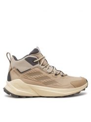 Adidas Trekkingi Terrex Trailmaker 2.0 Mid Leather Hiking IF6548 Beżowy. Brązowe buty trekkingowe męskie ADIDAS, bez wzorów, ze skóry, bez zapięcia, trekkingowe. Za 479.99 zł.