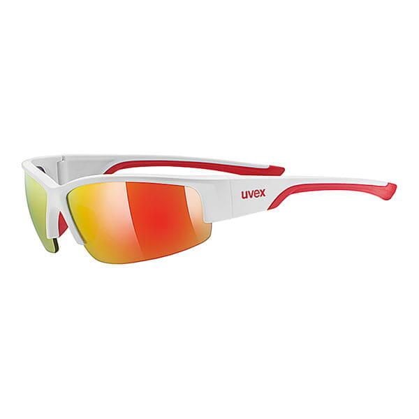 Okulary Uvex Sportstyle 215 8316. Białe okulary przeciwsłoneczne męskie Uvex, bez wzorów, sportowe. Za 109.48 zł.