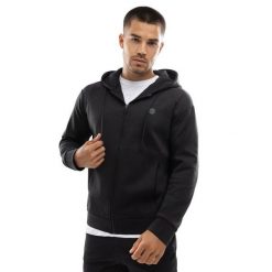 Męska rozpinana bluza treningowa z kapturem Fitness Siroko Intrepid. Czarne bluzy z kapturem męskie SIROKO, m, bez wzorów, z materiału, z kapturem. Za 169.00 zł.