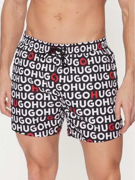 HUGO Szorty kąpielowe Tortuga 50535412 Czarny Regular Fit. Czarne kąpielówki męskie Hugo, bez wzorów, z syntetyku. Za 329.99 zł.