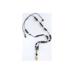 Męski naszyjnik z turmalinów, granatu i wulkanicznej lawy BlackGod's Howl. Biżuteria dla mężczyzn marki Iluzja jewellery. Za 151.20 zł.