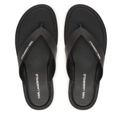 Japonki KARL LAGERFELD. Czarne klapki i japonki męskie KARL LAGERFELD, bez wzorów. Za 547.99 zł.