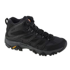 Buty trekkingowe męskie Merrell Moab Thermo Mid WP. Czarne buty trekkingowe męskie Merrell, bez wzorów, z gumy, za kostkę, bez zapięcia. Za 599.99 zł.