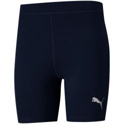 Spodenki kompresyjne męskie PUMA Liga Baselayer Short Tight. Fioletowe bielizna termoaktywna męska Puma, m, bez wzorów, bez ramiączek, do piłki nożnej. Za 142.63 zł.