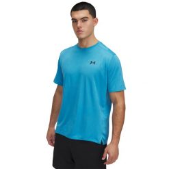T-Shirt Under Armour Ua Tech Vent Jcqrd Ss Dorosłych. Niebieskie t-shirty sportowe męskie Under Armour, s, bez wzorów, sportowe, bez ramiączek. Za 172.80 zł.
