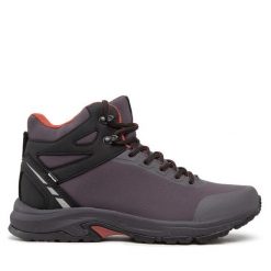 Trekkingi Halti. Szare buty zimowe męskie Halti, bez wzorów, sportowe, bez obcasa, bez zapięcia. Za 289.99 zł.