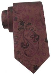Krawat Męski - Angelo di Monti - Odcień Brązu, Paisley i Kwiaty. Krawaty i muchy męskie Angelo di Monti, bez wzorów, z tkaniny, eleganckie. Za 45.00 zł.