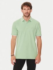 Boss Polo Passertip 50507699 Zielony Slim Fit. Zielone koszulki polo męskie Boss, m, bez wzorów, z bawełny, bez kołnierzyka, bez ramiączek. Za 399.99 zł.