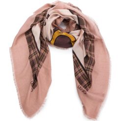 Chusta LIU JO - Foulard 120X120 Dars N68314 T0300 Meg Rose 41506. Czerwone szaliki męskie Liu Jo, z materiału. Za 199.00 zł.