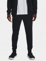 Under Armour Spodnie dresowe Ua Rival Terry Jogger 1380843-001 Czarny Fitted Fit. Czarne długie spodnie sportowe męskie Under Armour, bez wzorów, z bawełny, na fitness i siłownię. Za 199.99 zł.