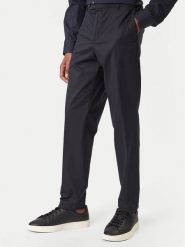 BOSS Spodnie materiałowe C-Perin 50555842 Granatowy Slim Fit. Niebieskie spodnie na co dzień męskie Boss, bez wzorów, z materiału. Za 749.99 zł.