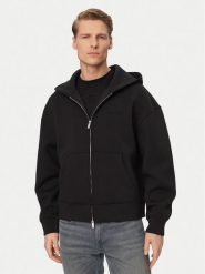 Calvin Klein Bluza LV04RE218G Czarny Relaxed Fit. Czarne bluzy rozpinane męskie Calvin Klein, m, bez wzorów, z syntetyku, bez ramiączek, bez kaptura. Za 649.99 zł.