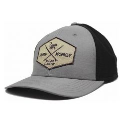 Czapka sportowa - Dry-Tech - Wodoodporna / Dorośli (Szary). Szare czapki męskie SURF MONKEY, bez wzorów, sportowe. Za 179.95 zł.