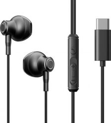 Słuchawki Joyroom Zestaw słuchawkowy słuchawki douszne USB-C kabel 1.2m czarne Zestaw słuchawkowy słuchawki douszne USB-C kabel 1.2m czarne. Czarne słuchawki douszne Joyroom. Za 31.61 zł.
