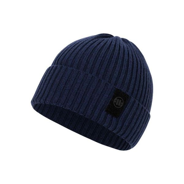 Czapka męska Pitbull zimowa Velcro Logo. Niebieskie czapki męskie PITBULL, na zimę, bez wzorów. Za 59.00 zł.