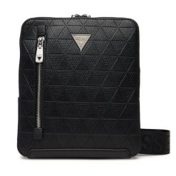 Saszetka Guess. Czarne saszetki męskie Guess, z aplikacjami, małe. Za 369.99 zł.