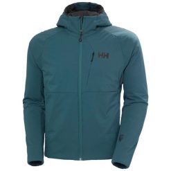 Kurtka turystyczna z kapturem Helly Hansen Odin Stretch 2.0. Niebieskie kurtki męskie Helly Hansen, bez wzorów, sportowe, bez ramiączek, z kapturem. Za 1,111.00 zł.