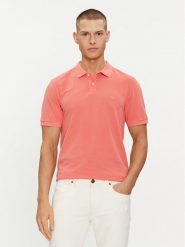 Lee Polo 112349955 Czerwony Regular Fit. Czerwone koszulki polo męskie Lee, m, bez wzorów, z bawełny, bez kołnierzyka, bez ramiączek. Za 144.99 zł.