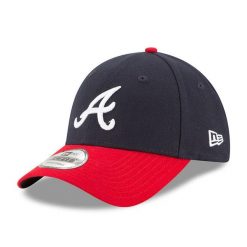Czapka z daszkiem New Era MLB Atlanta Braves. Czarne czapki męskie New Era, bez wzorów, sportowe. Za 183.00 zł.