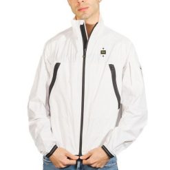 Kurtka BLAUER GIUBBINI CORTI NASTRAT Biały. Białe kurtki męskie Blauer, bez wzorów, z tkaniny, bez ramiączek, bez kaptura. Za 559.99 zł.
