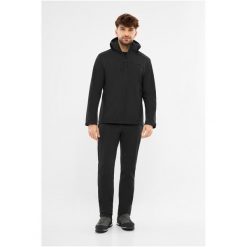 Kurtka męska VIKING Kerns Man Softshell. Czarne kurtki męskie Viking, m, bez wzorów, z softshellu, sportowe, bez ramiączek, bez kaptura. Za 299.90 zł.
