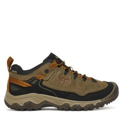 Trekkingi Keen. Zielone buty trekkingowe męskie Keen, bez wzorów, sportowe, bez obcasa, bez zapięcia. Za 559.99 zł.