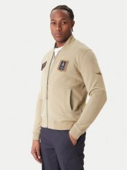 Aeronautica Militare Bluza 252FE2071UF00669 Khaki Regular Fit. Brązowe bluzy rozpinane męskie Aeronautica Militare, m, bez wzorów, z bawełny, bez ramiączek, bez kaptura. Za 989.99 zł.