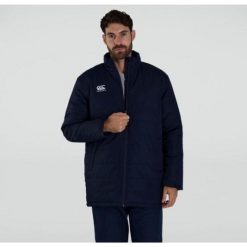 Kurtka puchowa Canterbury. Niebieskie kurtki męskie CANTERBURY, xl, bez wzorów, z puchu, sportowe, bez ramiączek, bez kaptura. Za 639.50 zł.
