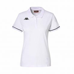 Polo Kappa Barla. Białe koszulki polo męskie Kappa, l, bez wzorów, eleganckie, bez kołnierzyka, bez ramiączek. Za 185.00 zł.