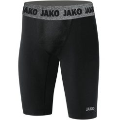 Szorty Jako court Compression 2.0. Czarne bielizna termoaktywna męska Jako, bez wzorów, z materiału, bez ramiączek, do piłki nożnej. Za 198.50 zł.