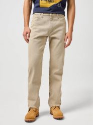 MĘSKIE SPODNIE WRANGLER 13MWZ PREWASHED TAN 112358473. Spodnie na co dzień męskie Wrangler, bez wzorów, z materiału. Za 219.99 zł.