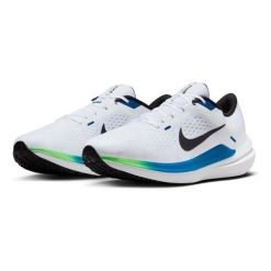 Buty Sportowe Męskie Nike Air Winflo 10. Białe buty do biegania męskie Nike, bez wzorów, bez zapięcia, do biegania. Za 396.00 zł.