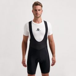 Spodenki rowerowe męskie Rogelli Econ. Czarne szorty sportowe męskie Rogelli, bez wzorów, sportowe. Za 141.00 zł.