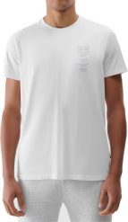 KOSZULKA MĘSKA BAWEŁNIANA MĘSKI SPORTOWY 4F M2536 BIAŁY XL. Białe t-shirty sportowe męskie 4f, m, bez wzorów, z bawełny, sportowe, bez ramiączek. Za 35.00 zł.