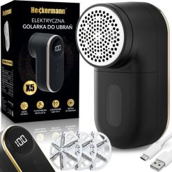 Golarka do ubrań Heckermann X5 Czarna. Golarki męskie Heckermann. Za 35.99 zł.
