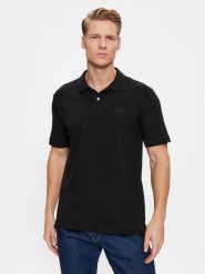Gap Polo 586306-03 Czarny Regular Fit. Czarne koszulki polo męskie GAP, m, bez wzorów, z bawełny, bez kołnierzyka, bez ramiączek. Za 99.99 zł.