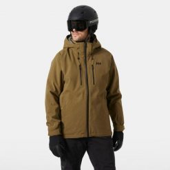 Kurtka narciarska Helly Hansen Juniper 3.0. Brązowe kurtki narciarskie i snowboardowe męskie Helly Hansen, na zimę, m, bez wzorów, bez kaptura, narciarskie. W wyprzedaży za 1,322.00 zł.