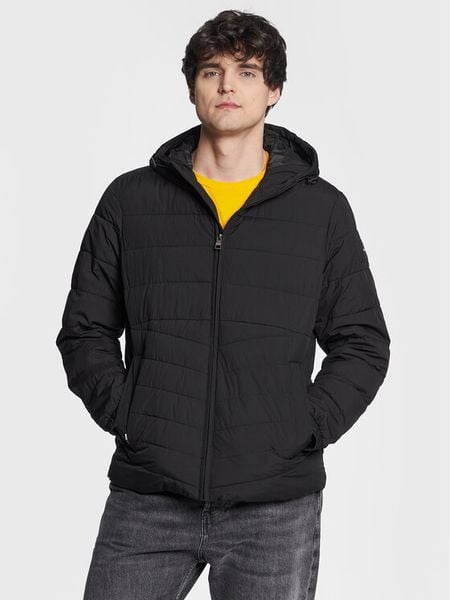Tommy Hilfiger Kurtka zimowa MW0MW29010 Czarny Regular Fit. Czarne kurtki męskie Tommy Hilfiger, na zimę, m, bez wzorów, z syntetyku, bez ramiączek, bez kaptura. Za 1,099.00 zł.