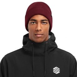 Czapka zimowa beanie męska Snowflake. Brązowe czapki męskie SIROKO, na zimę, bez wzorów, z tkaniny, sportowe. W wyprzedaży za 84.00 zł.