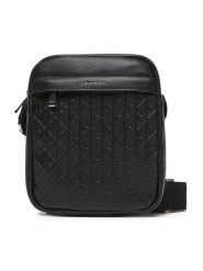 Calvin Klein Saszetka Emblem Emboss Reporter LV04D3204G Czarny. Czarne saszetki męskie Calvin Klein, bez wzorów, ze skóry. Za 289.99 zł.