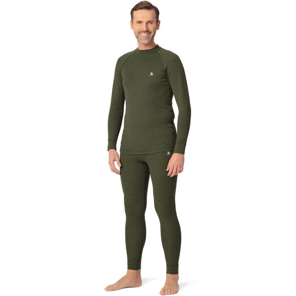 Męskie Legginsy sportowe Tagart Winter z warstwą termoizolacyjną. Zielone bielizna termoaktywna męska TAGART, m, bez wzorów. Za 179.00 zł.